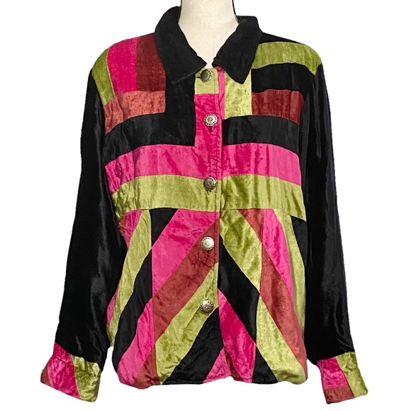 3/$10 BFA Classics Jacket XL Velour Vintage - Picture 3 of 8